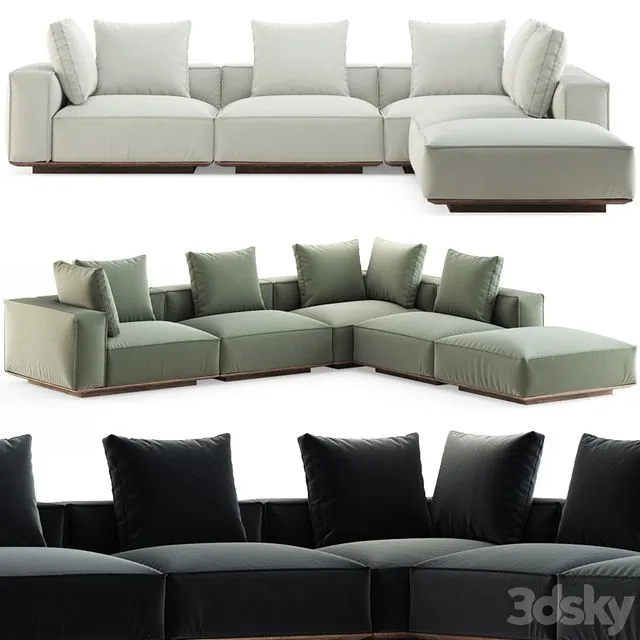 HARBOR SANTORINI SOFA 3D Model