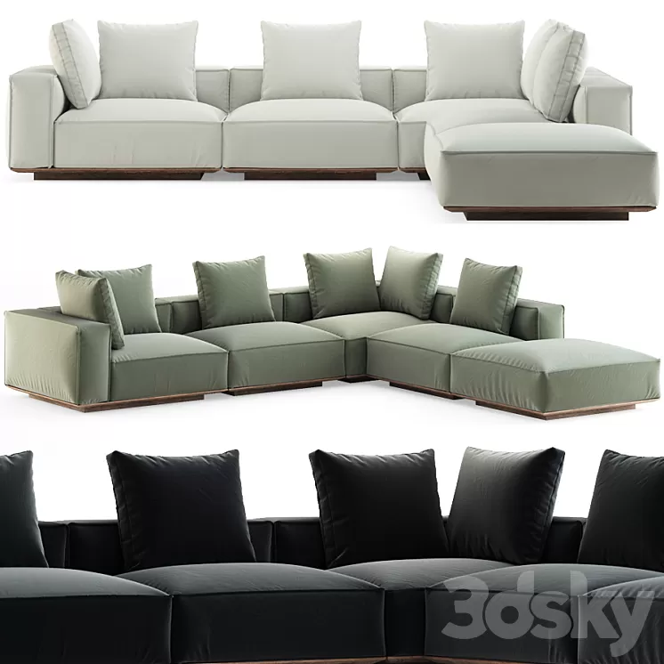 HARBOR / SANTORINI SOFA 3D Model