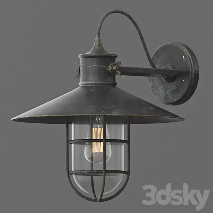 Harbor_street_light_old 3D Model