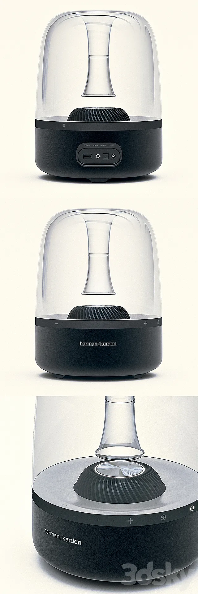 Harman Kardon Aura b & w 3DModel