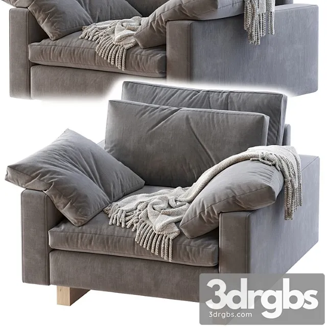 Harmony chair and a half 3D Model Download