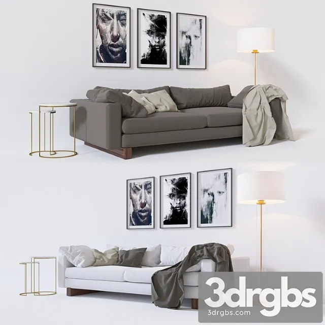 Harmony Sofa 92 3 3D Model Download Harmony Sofa 92 3 3D Model Download