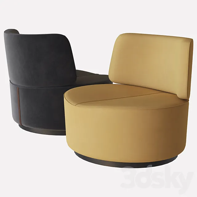harmony velvet armchair domkapa 3DModel harmony velvet armchair domkapa 3DModel