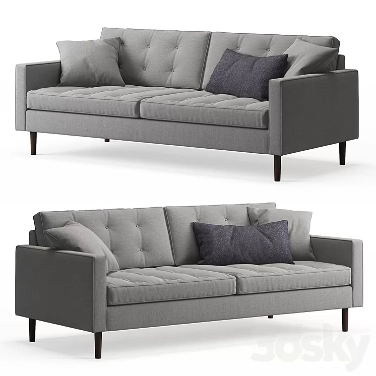 Harper 2 seat sofa 3D Model