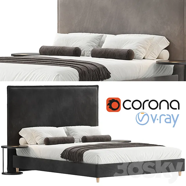 HARPER BED 3D Model HARPER BED 3D Model