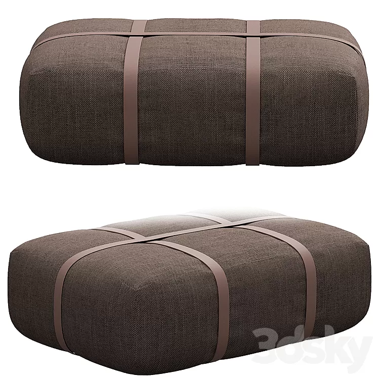 Harper pouf 3D Model Harper pouf 3D Model