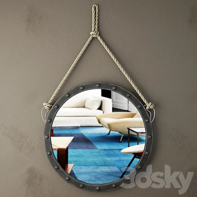 Harper Wall Mirror 3DModel Harper Wall Mirror 3DModel