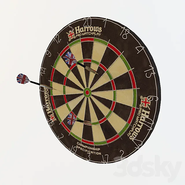 Harrows Darts 3DModel
