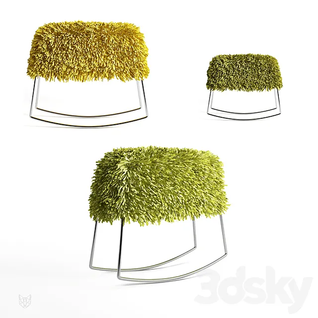 harry rocking ottoman 3D Model harry rocking ottoman 3D Model