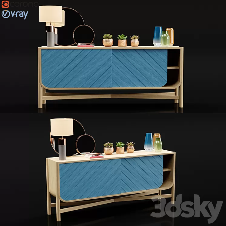 Hartô marius sideboard 3D Model Hartô marius sideboard 3D Model