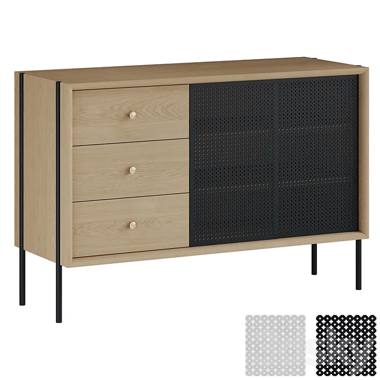 Hartodesign HIGH SIDEBOARD GABIN 3D Model Free Download