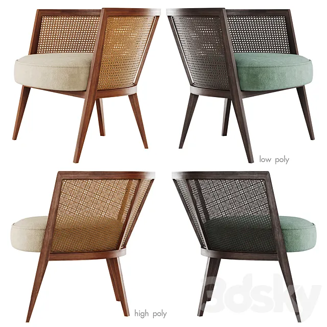 Harvey Probber Lounge Chair 3D Model