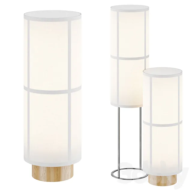 Hashira Floor Lamp 3D Model Hashira Floor Lamp 3D Model