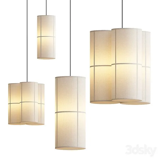 Hashira Pendant Lamps 3D Model