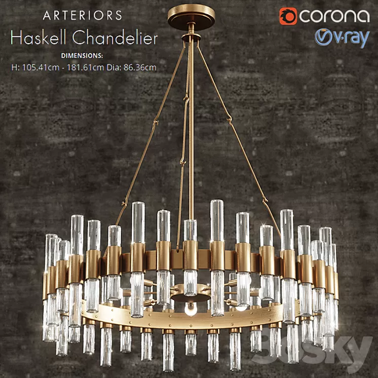 haskell Chandelier 3D Model haskell Chandelier 3D Model