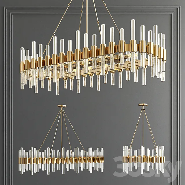 Haskell Chandelier By Arteriors_2 3D Model