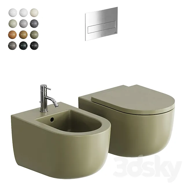 Hatria Futura Wall-Hung WC 3D Model