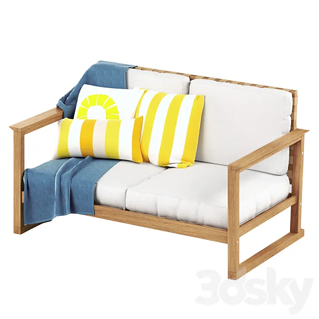 HATTHOLMEN 2-seater sofa | IKEA 3D Model