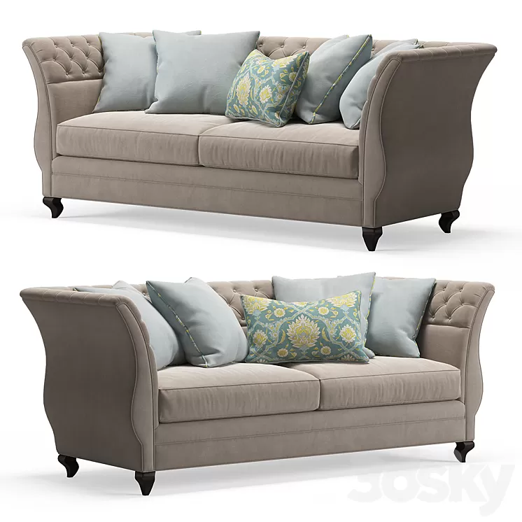 Haute House Majestic Lily Sofa 3D Model