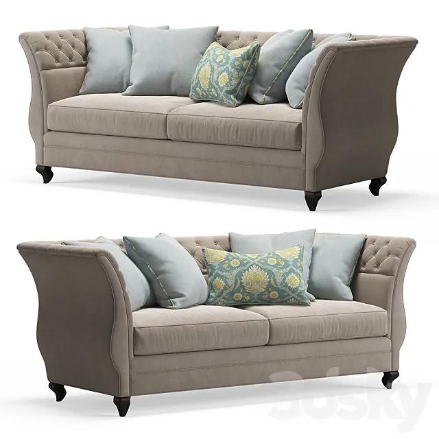 Haute House Majestic Lily Sofa 3DModel