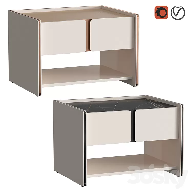 Havasu I bedside table 3D Model Havasu I bedside table 3D Model