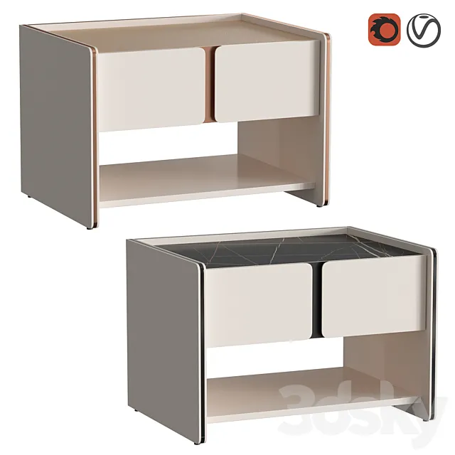 Havasu I bedside table 3DModel Havasu I bedside table 3DModel