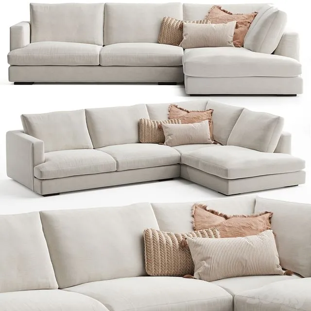 Haven 5 Seater Upholstered Sofa 3D Model Haven 5 Seater Upholstered Sofa 3D Model