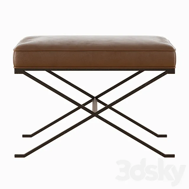 Haven X Leather Bench 3DModel Haven X Leather Bench 3DModel