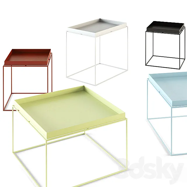 HAY _ TRAY TABLES 3D Model