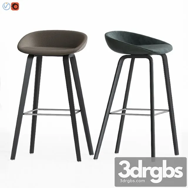 Hay aas 32 barstool 2 3D Model Download Hay aas 32 barstool 2 3D Model Download