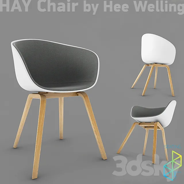 HAY Chair – 4 types 3DModel
