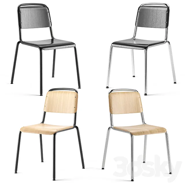 Hay Halftime Chair 3D Model