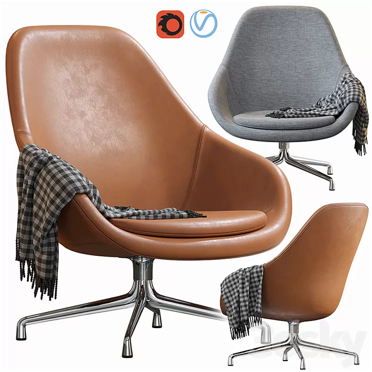 HAY LOUNGE ARMCHAIR 3D Model HAY LOUNGE ARMCHAIR 3D Model