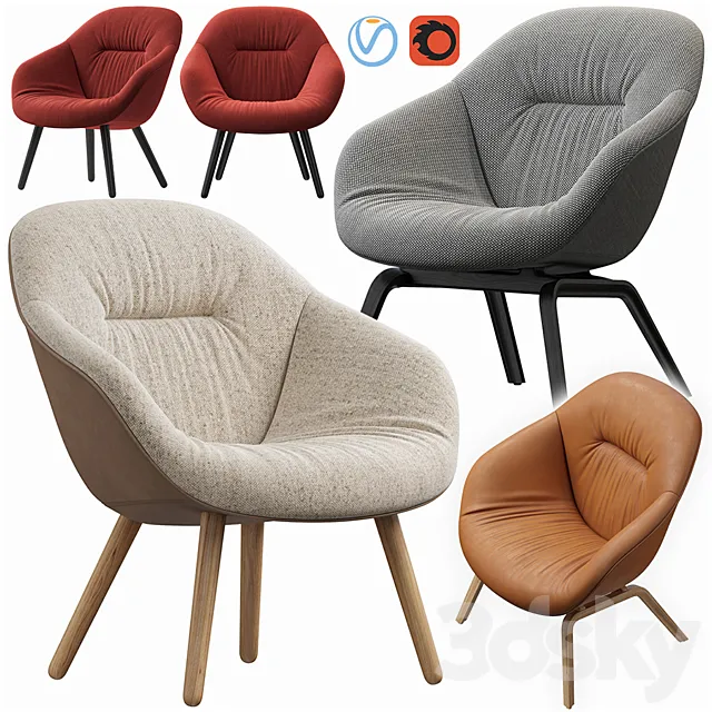 hay lounge armchair 3D Model