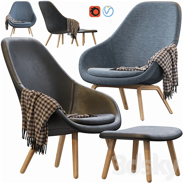 HAY LOUNGE ARMCHAIR 3D Model