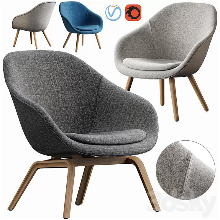 HAY LOUNGE ARMCHAIR 3D Model HAY LOUNGE ARMCHAIR 3D Model