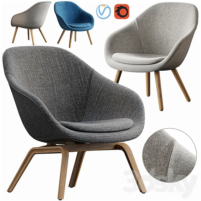 HAY LOUNGE ARMCHAIR 3DModel HAY LOUNGE ARMCHAIR 3DModel