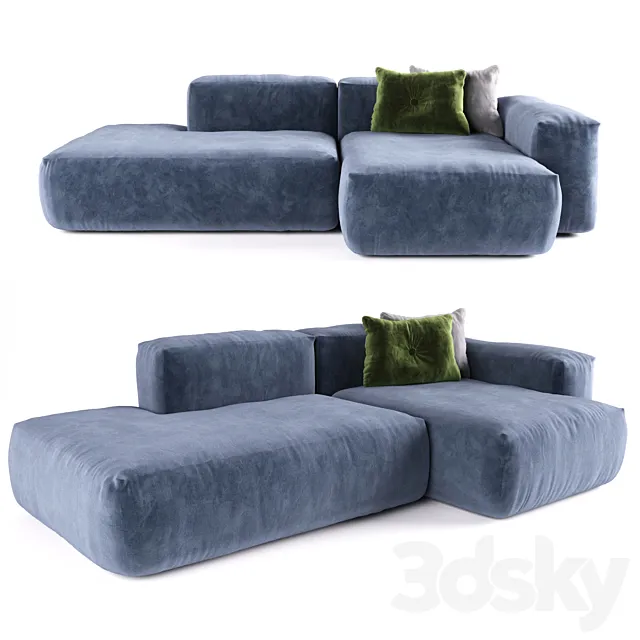 HAY. Mags 2.5 seater comb. 3D Model