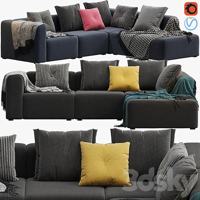 HAY MAGS CORNER COMBINATION 2 3DModel HAY MAGS CORNER COMBINATION 2 3DModel