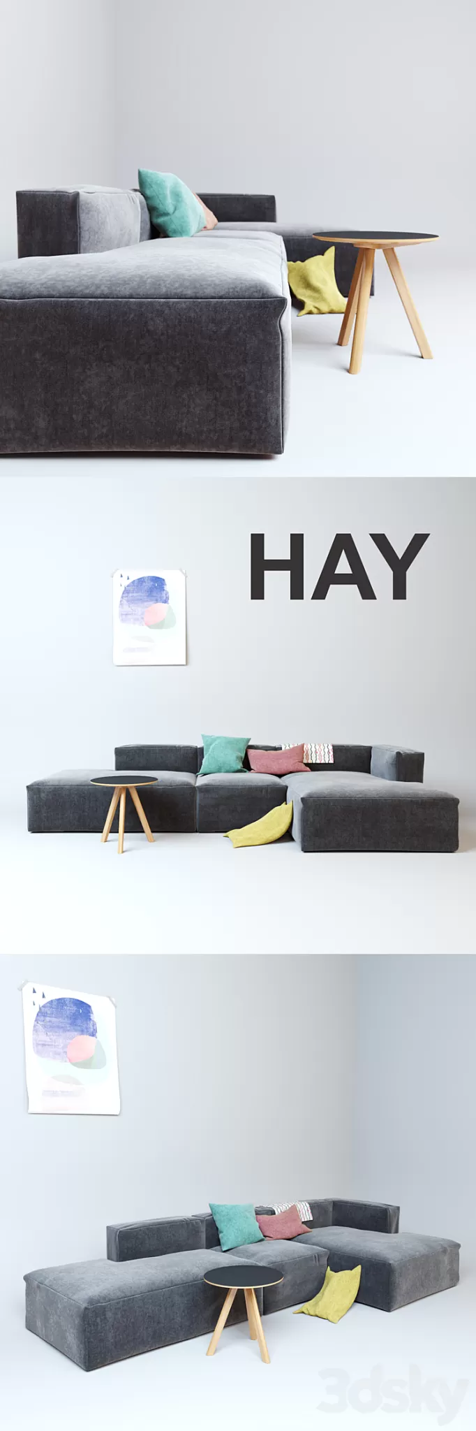 HAY Mags Soft Sofa 3D Model