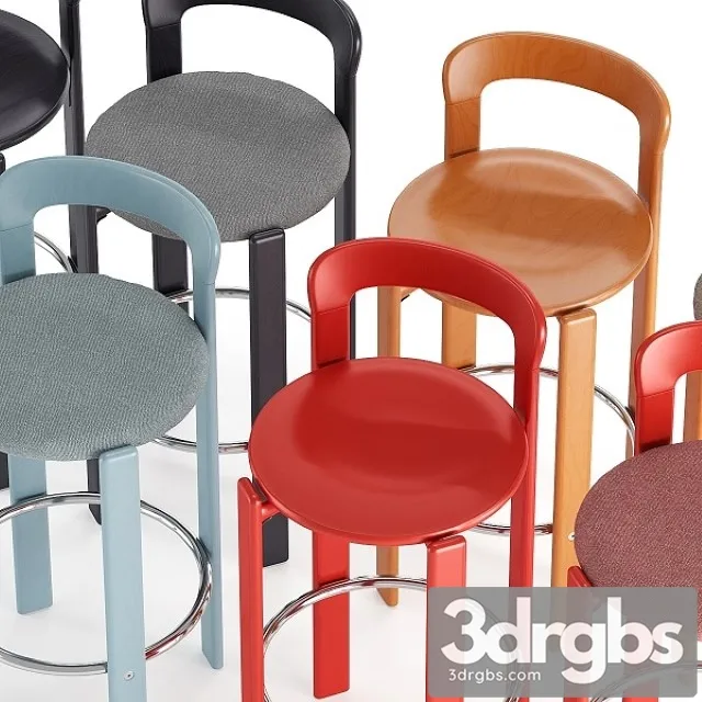 Hay Rey Bar Stool 3D Model Download Hay Rey Bar Stool 3D Model Download