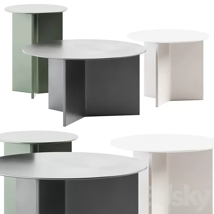 Hay Slit Coffee Tables set 3D Model Free Download Hay Slit Coffee Tables set 3D Model Free Download