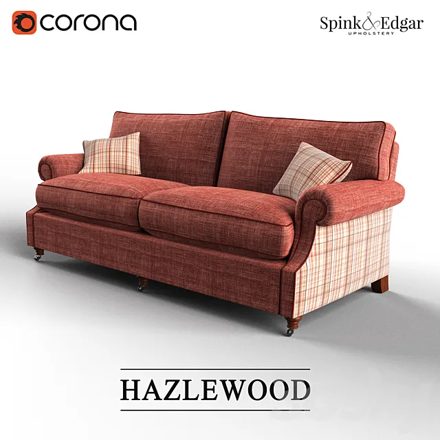 HAZLEWOOD SOFA by Spink and Edgar Upholstery 3D Model HAZLEWOOD SOFA by Spink and Edgar Upholstery 3D Model