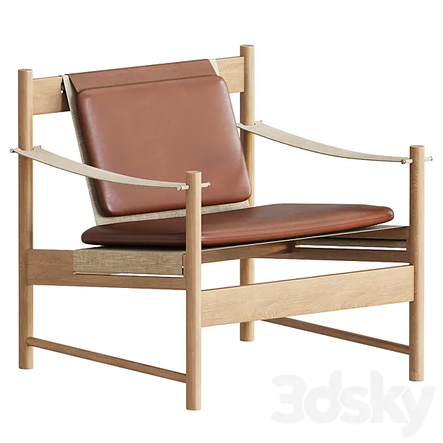HB Lounge Chair Leather 3D Model HB Lounge Chair Leather 3D Model