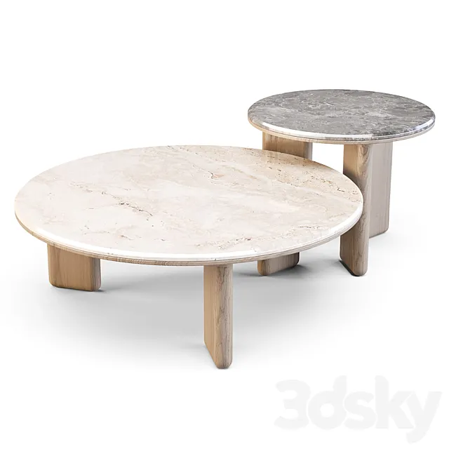 HC28: Oasis – Coffee and Side Tables 3D Model