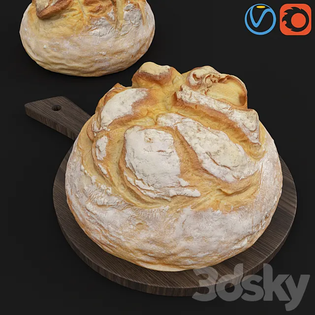HD Realistic Farmer Vulcan Bread 3D Model