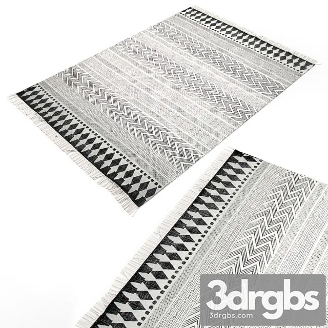 HD Scandinavian Carpet 3D Model Download