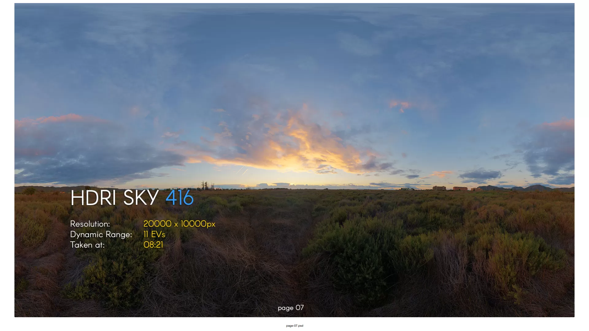 HDRI – HDRI Skies pack 20 – 416 – HDRI – SKIES