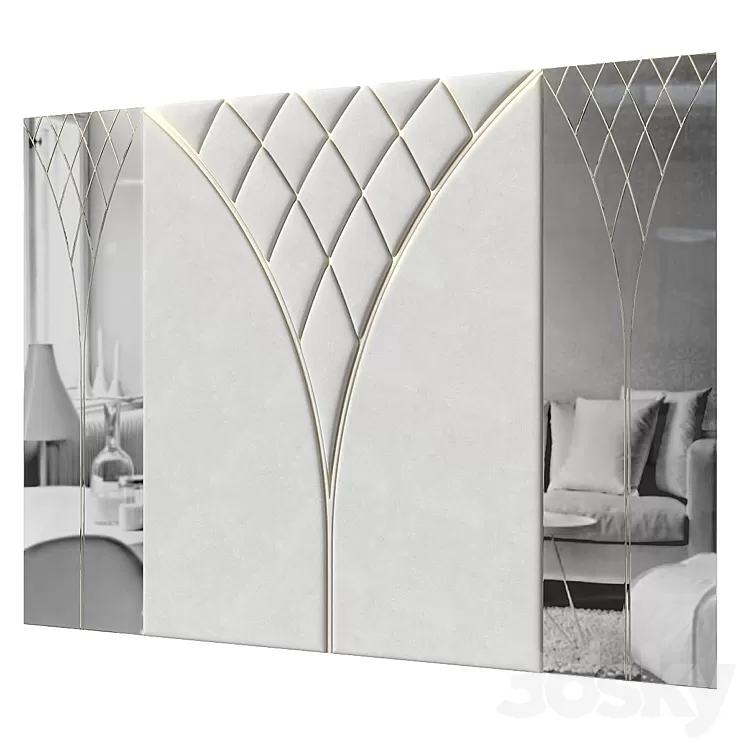 Headboard 010. 3D Model Headboard 010. 3D Model