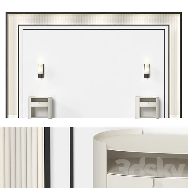 Headboard 039 3D Model Headboard 039 3D Model